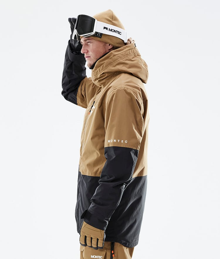 Montec Fawk 21 Snowboardjacke Herren Gold/Black, Image 8 of 12