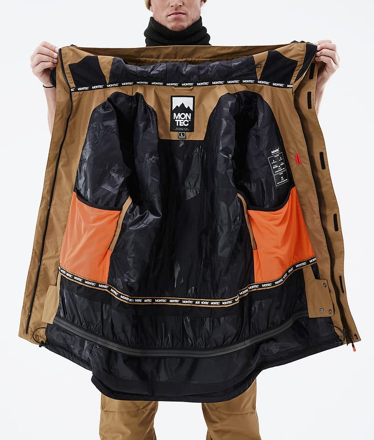 Montec Fawk 21 Skijacke Herren Gold/Black, Image 12 of 12