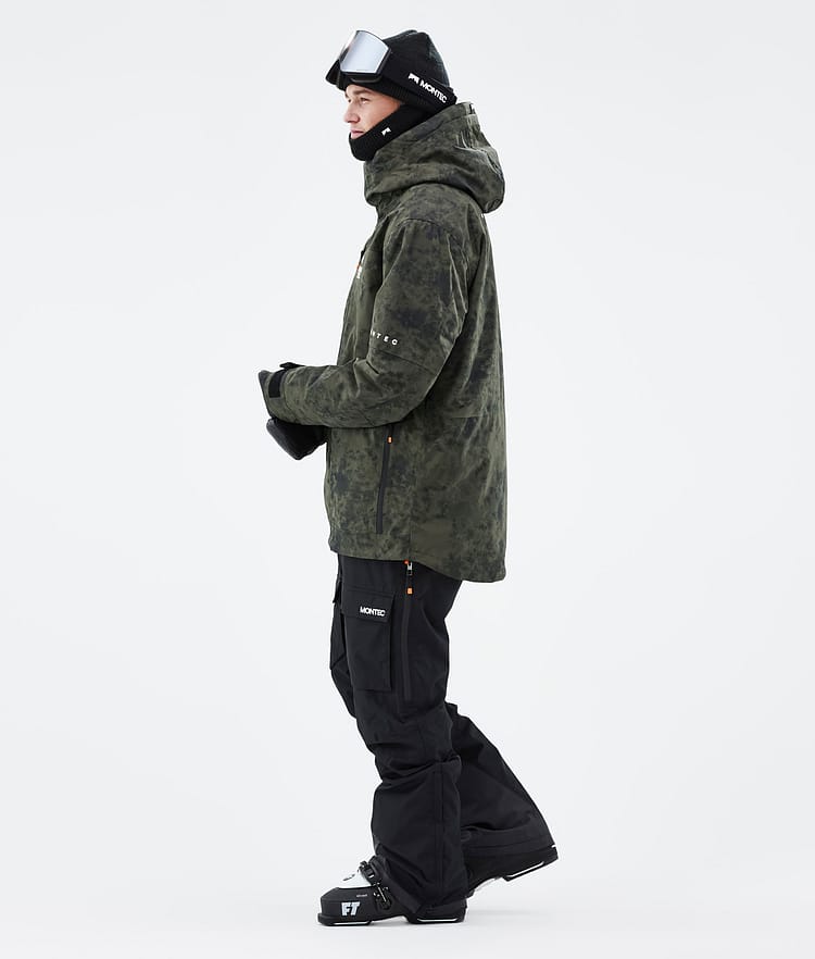 Montec Fawk 21 Skijacke Herren Olive Green Tiedye, Image 4 of 10