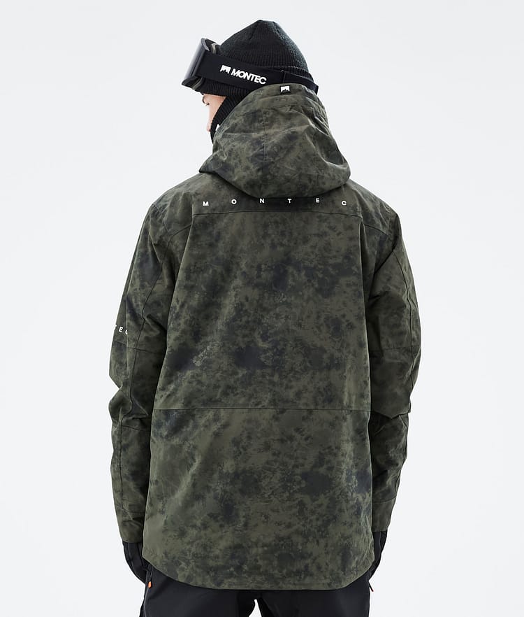 Montec Fawk 21 Snowboardjacke Herren Olive Green Tiedye, Image 7 of 10