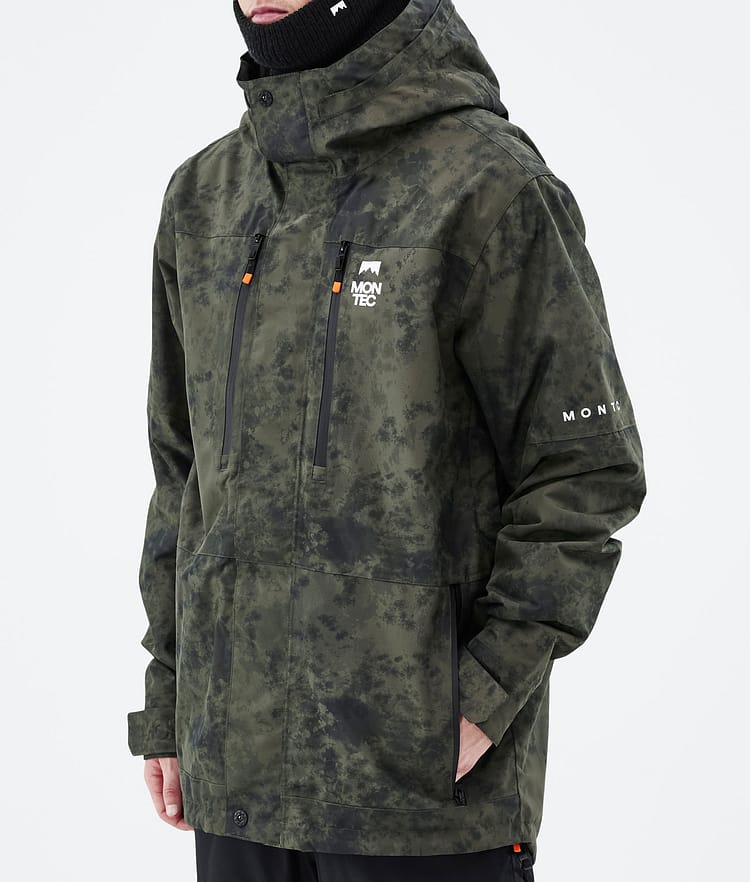 Montec Fawk 21 Skijacke Herren Olive Green Tiedye, Image 8 of 10