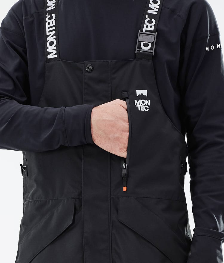 Montec Fawk 21 Snowboardhose Herren Black/Light Grey/Black, Image 5 of 6