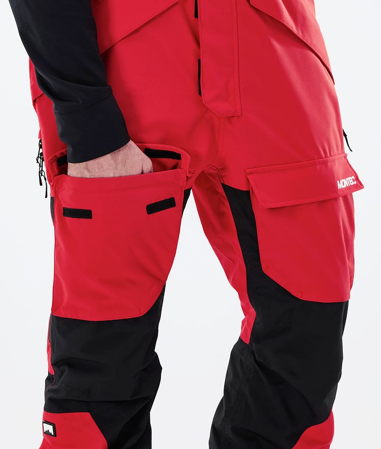 Montec Fawk 21 Snowboardhose Herren Red/Black, Image 6 of 6