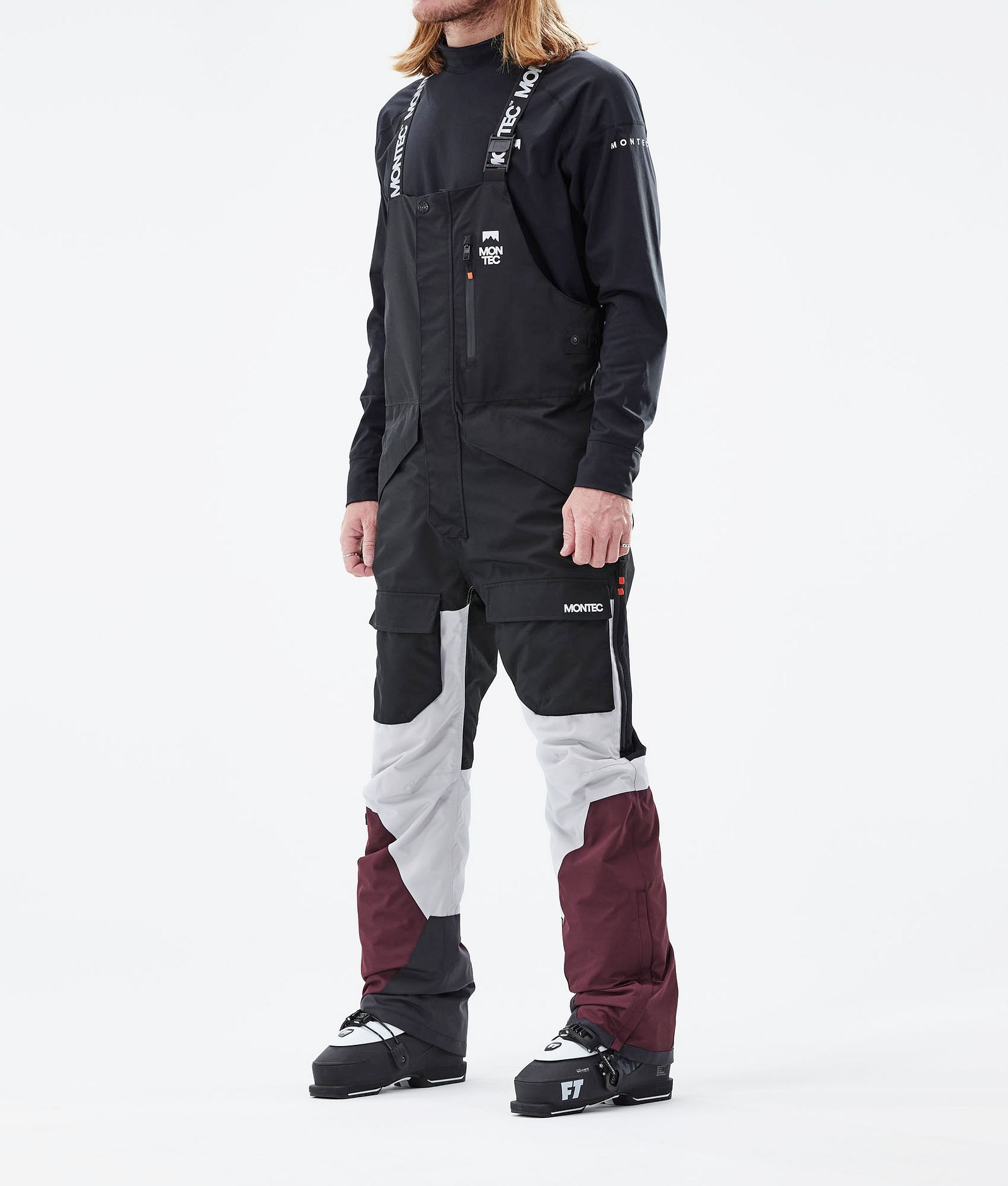 Montec Fawk 2021 Skihose Herren Black/Light Grey/Burgundy, Bild 1 von 6