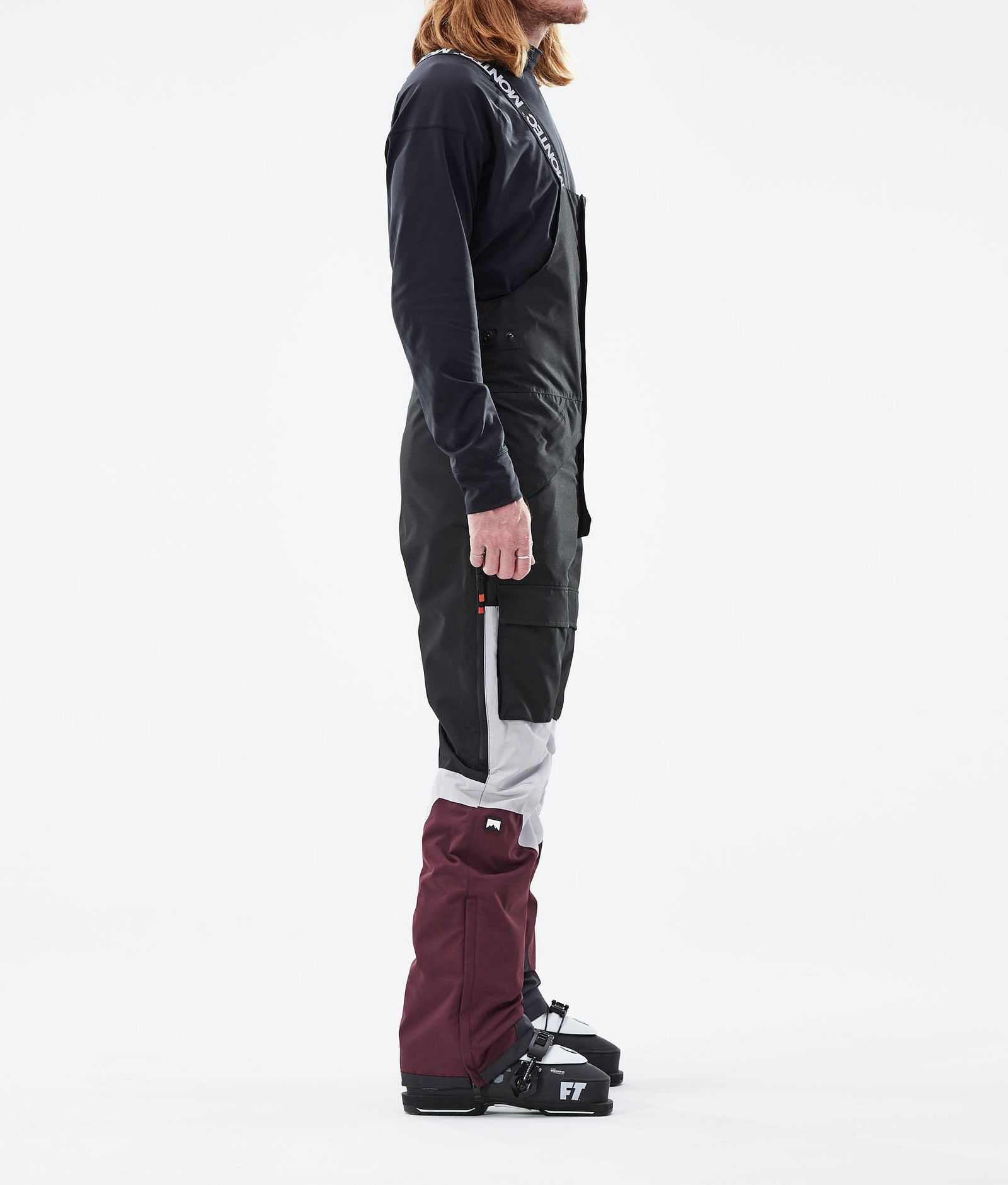 Montec Fawk 2021 Skihose Herren Black/Light Grey/Burgundy, Bild 2 von 6