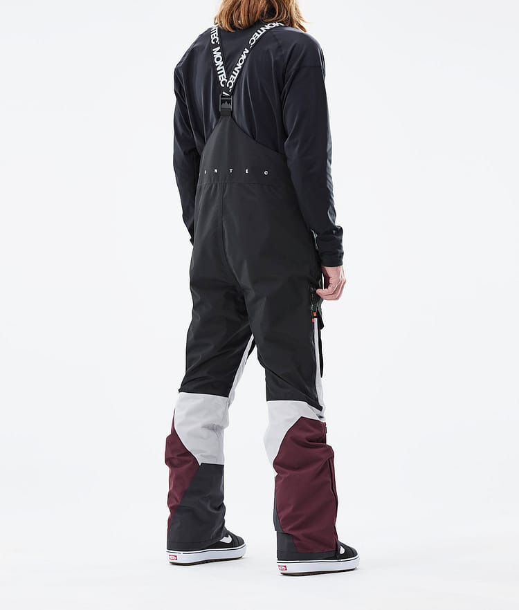 Montec Fawk 2021 Snowboardhose Herren Black/Light Grey/Burgundy, Bild 3 von 6