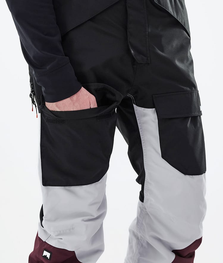 Montec Fawk 2021 Skihose Herren Black/Light Grey/Burgundy, Bild 6 von 6