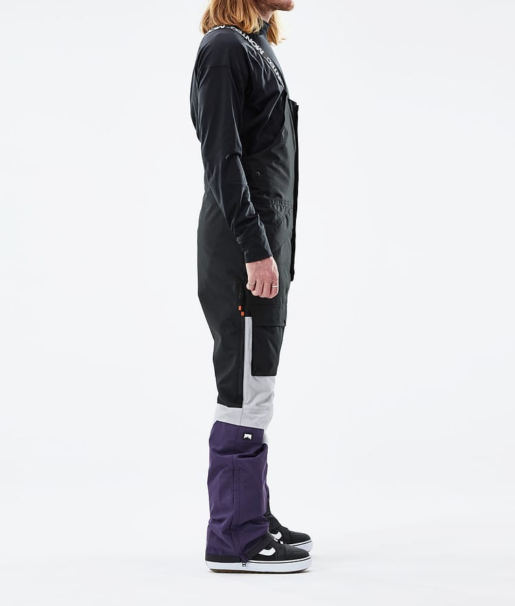 Montec Fawk 21 Snowboardhose Herren Black/Light Grey/Purple, Image 2 of 6