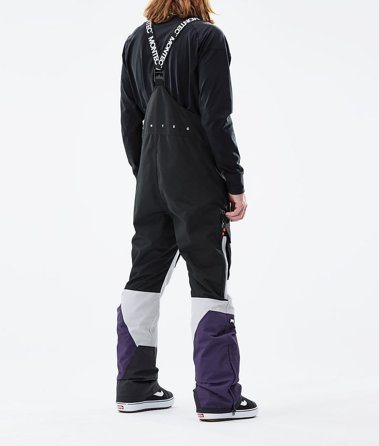 Montec Fawk 21 Snowboardhose Herren Black/Light Grey/Purple, Image 3 of 6