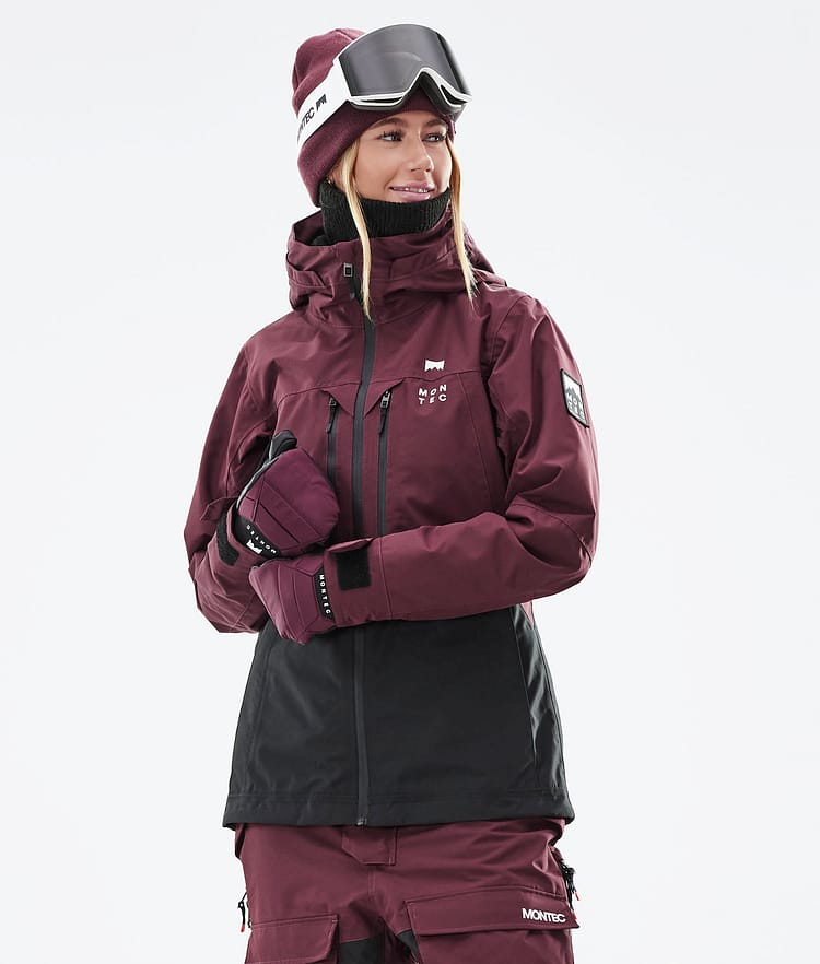 Montec Moss W 21 Skijacke Damen Burgundy/Black, Image 2 of 13