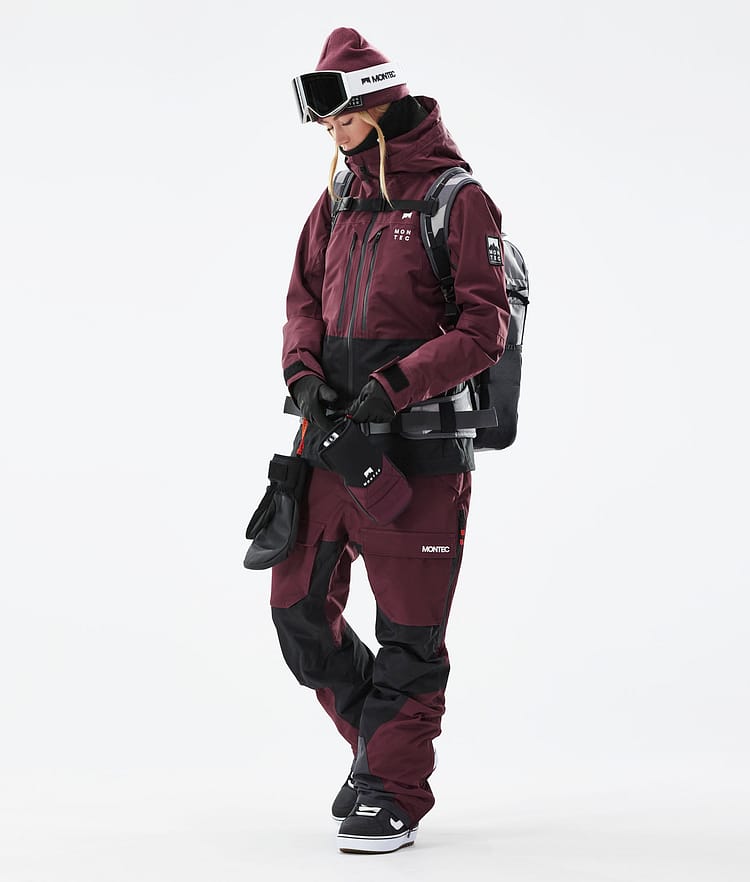 Montec Moss W 21 Snowboardjacke Damen Burgundy/Black, Image 5 of 12