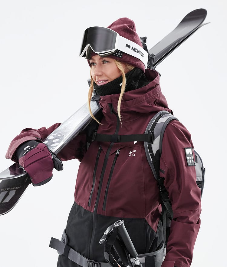 Montec Moss W 21 Skijacke Damen Burgundy/Black, Image 5 of 13