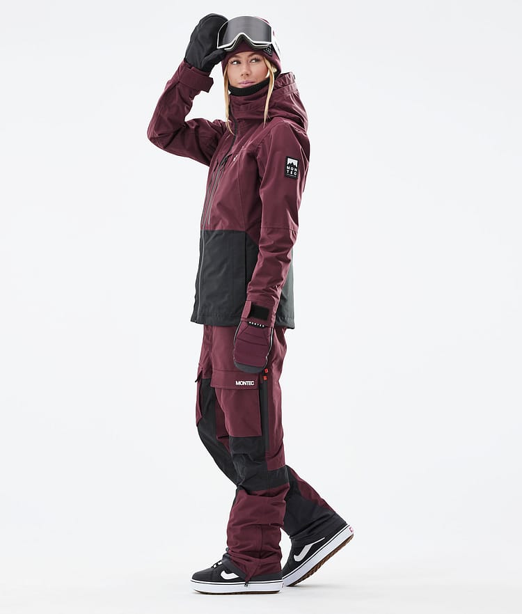 Montec Moss W 21 Snowboardjacke Damen Burgundy/Black, Image 6 of 12