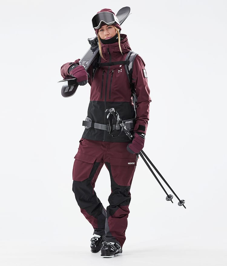 Montec Moss W 21 Skijacke Damen Burgundy/Black, Image 6 of 13
