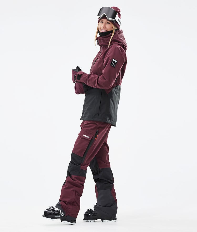 Montec Moss W 21 Skijacke Damen Burgundy/Black, Image 7 of 13