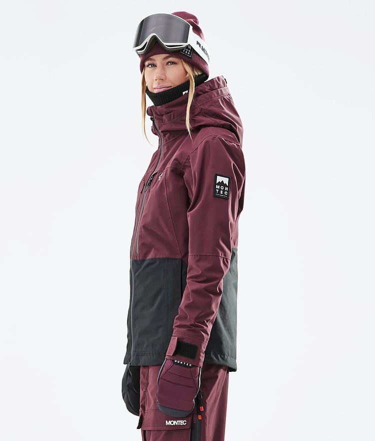 Montec Moss W 21 Snowboardjacke Damen Burgundy/Black, Image 8 of 12