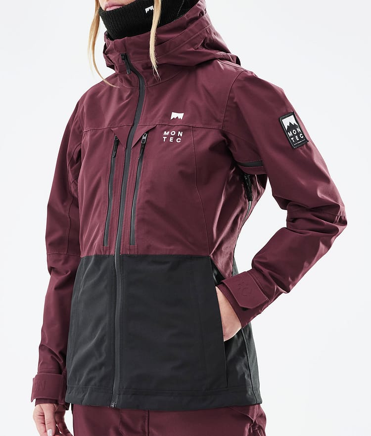Montec Moss W 21 Snowboardjacke Damen Burgundy/Black, Image 10 of 12