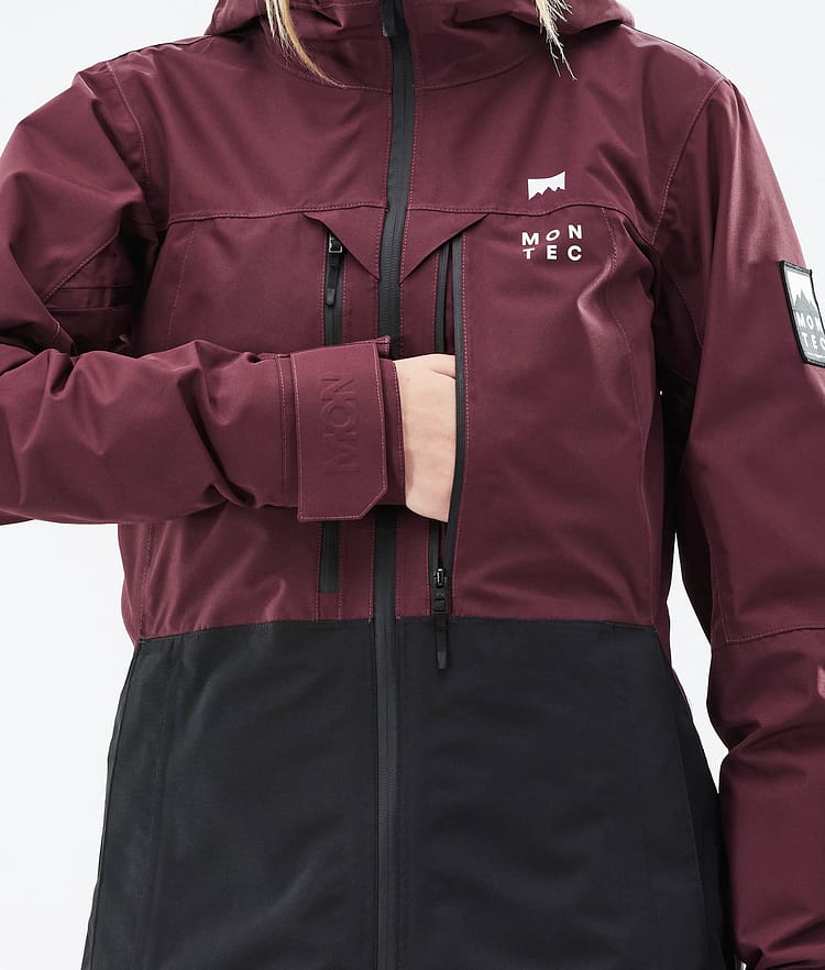 Montec Moss W 21 Snowboardjacke Damen Burgundy/Black, Image 11 of 12