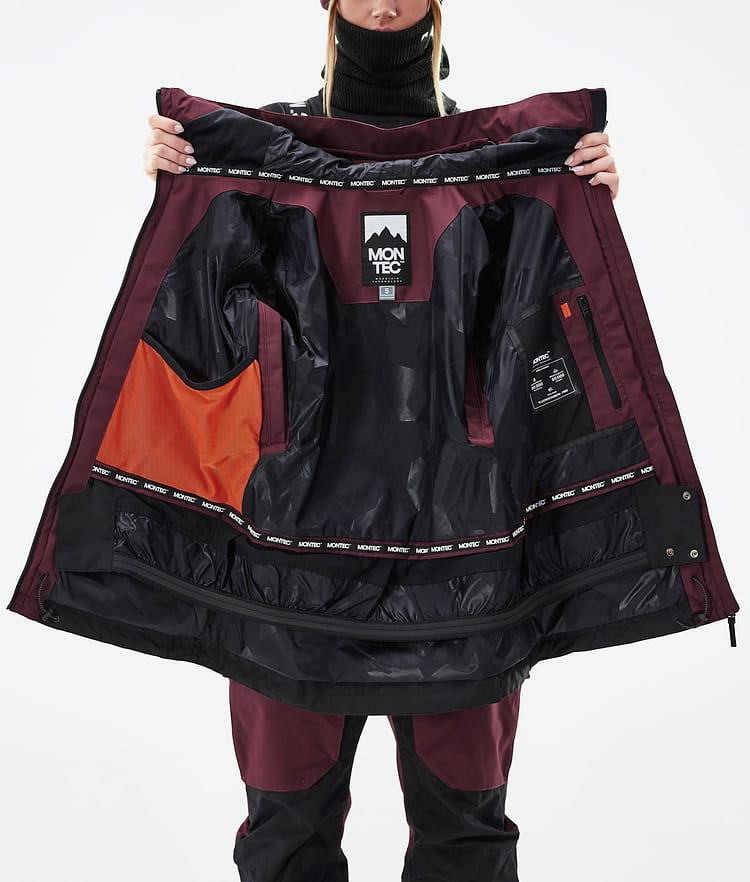 Montec Moss W 21 Skijacke Damen Burgundy/Black, Image 13 of 13