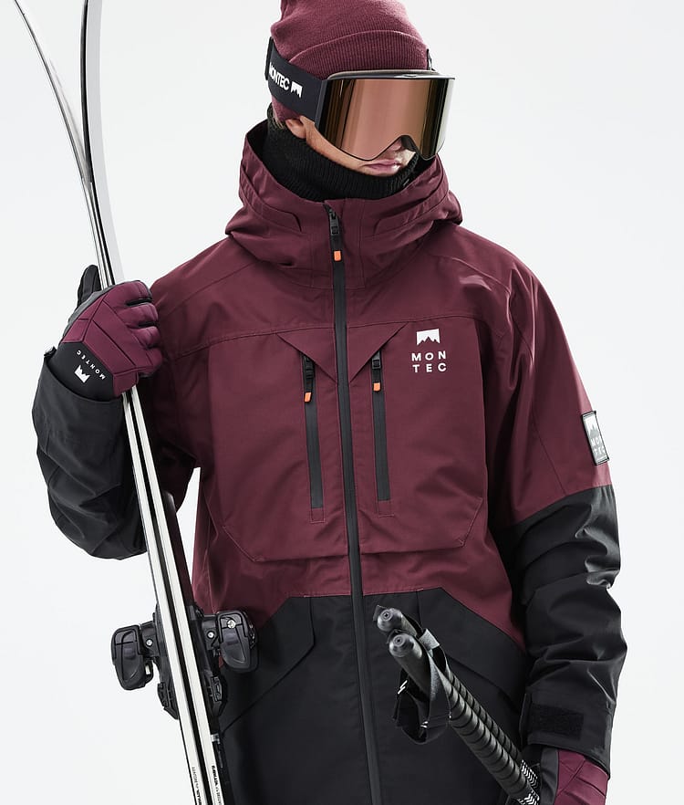 Montec Moss 21 Skijacke Herren Burgundy/Black, Image 3 of 13