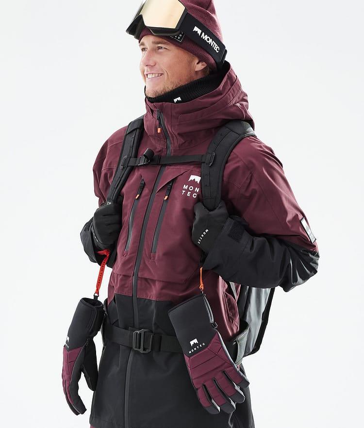 Montec Moss 21 Snowboardjacke Herren Burgundy/Black, Image 3 of 13