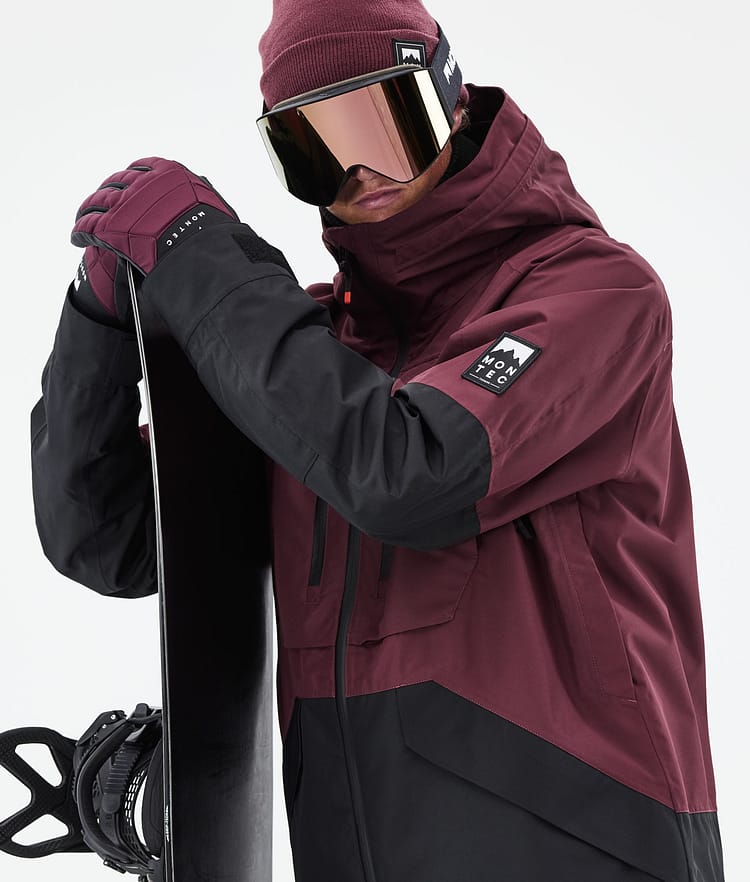 Montec Moss 21 Snowboardjacke Herren Burgundy/Black, Image 4 of 13