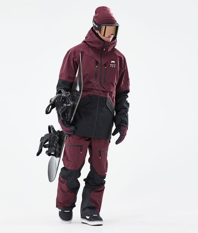 Montec Moss 21 Snowboardjacke Herren Burgundy/Black, Image 6 of 13