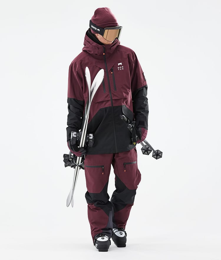 Montec Moss 21 Skijacke Herren Burgundy/Black, Image 6 of 13