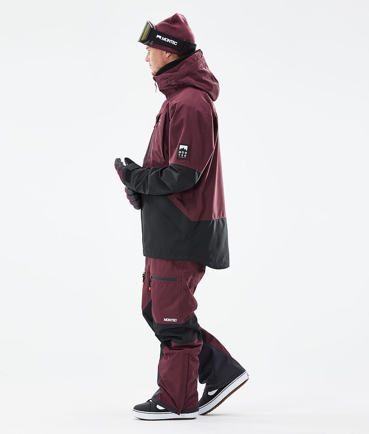 Montec Moss 21 Snowboardjacke Herren Burgundy/Black, Image 7 of 13