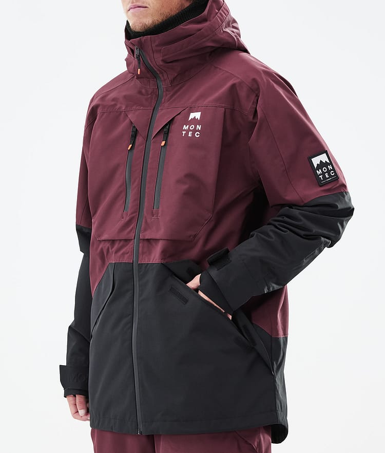 Montec Moss 21 Snowboardjacke Herren Burgundy/Black, Image 11 of 13