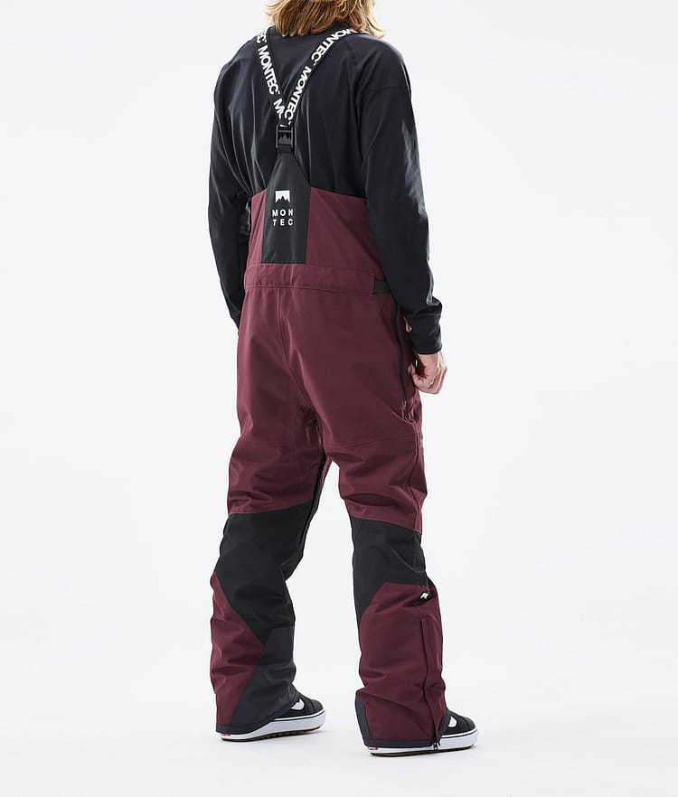 Montec Moss 21 Snowboardhose Herren Burgundy/Black, Image 3 of 6
