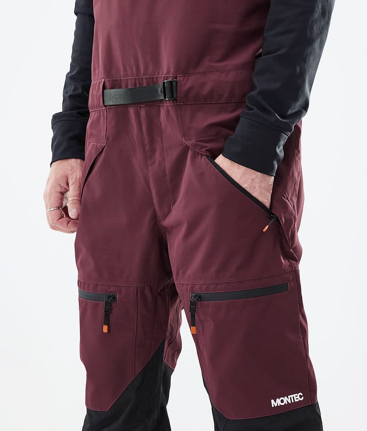 Montec Moss 21 Skihose Herren Burgundy/Black, Image 4 of 6