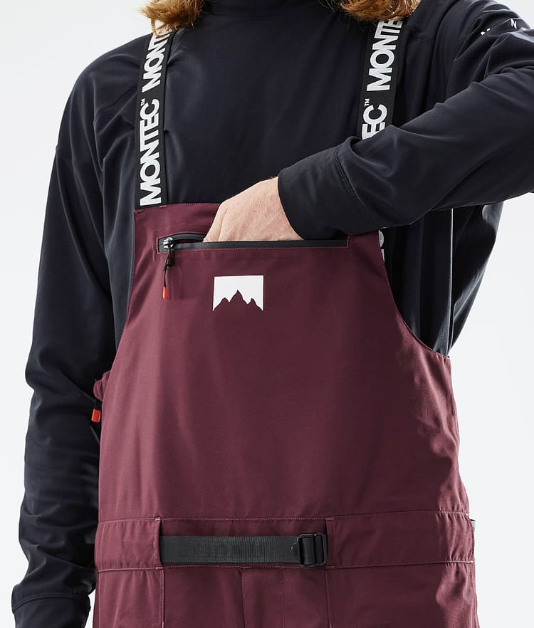 Montec Moss 21 Skihose Herren Burgundy/Black, Image 5 of 6