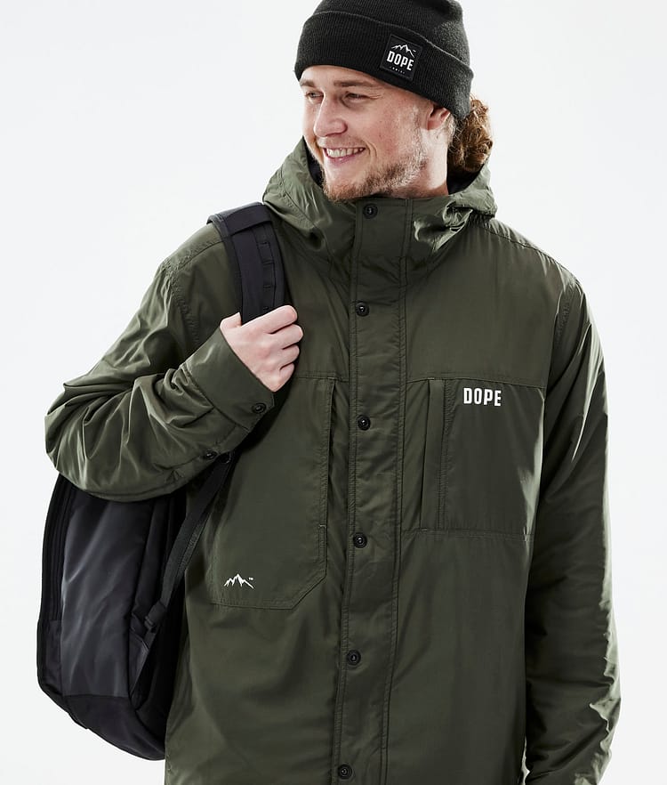 Dope Insulated Midlayer Outdoorjacke Herren Olive Green, Image 2 of 12