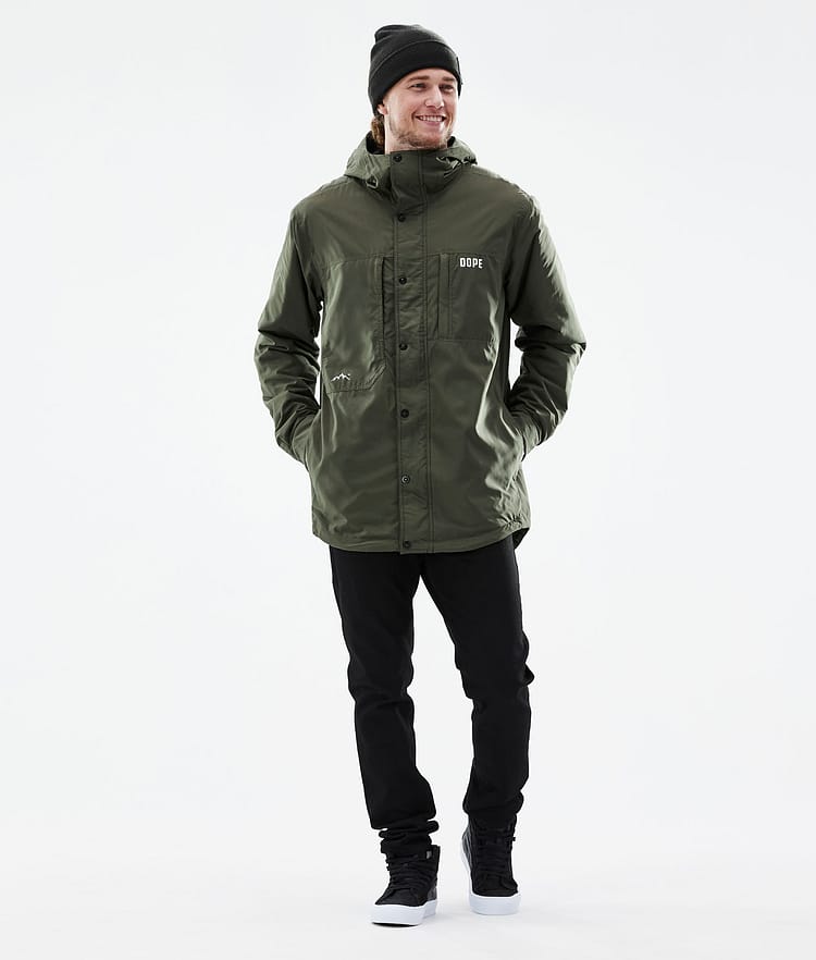 Dope Insulated Midlayer Outdoorjacke Herren Olive Green, Image 4 of 12