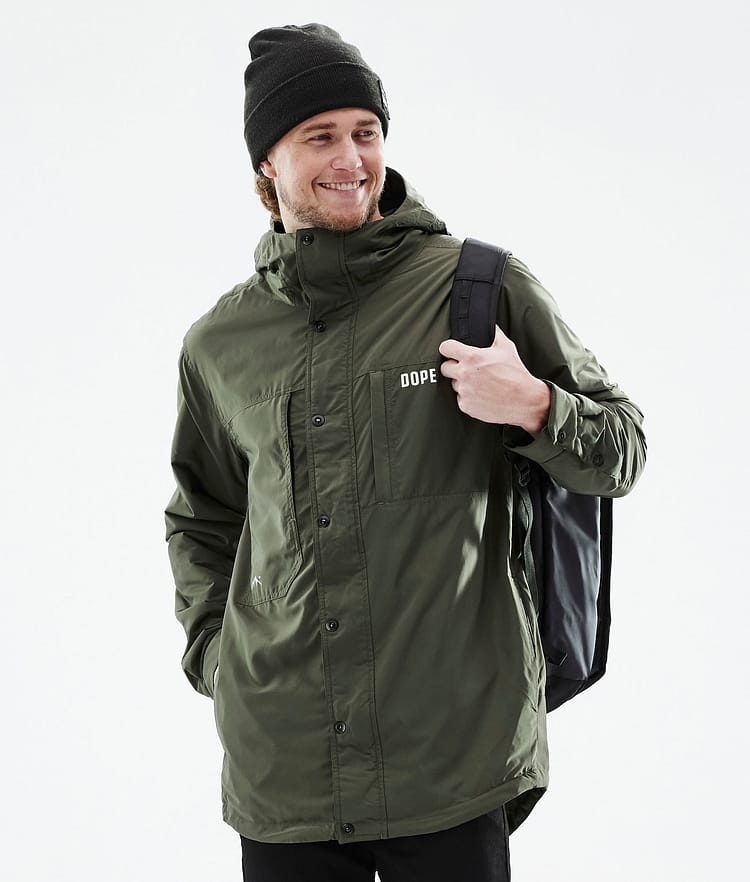 Dope Insulated Midlayer Outdoorjacke Herren Olive Green, Image 6 of 12