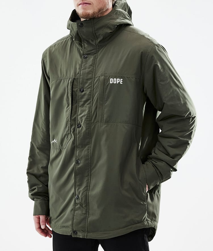 Dope Insulated Midlayer Outdoorjacke Herren Olive Green, Image 9 of 12