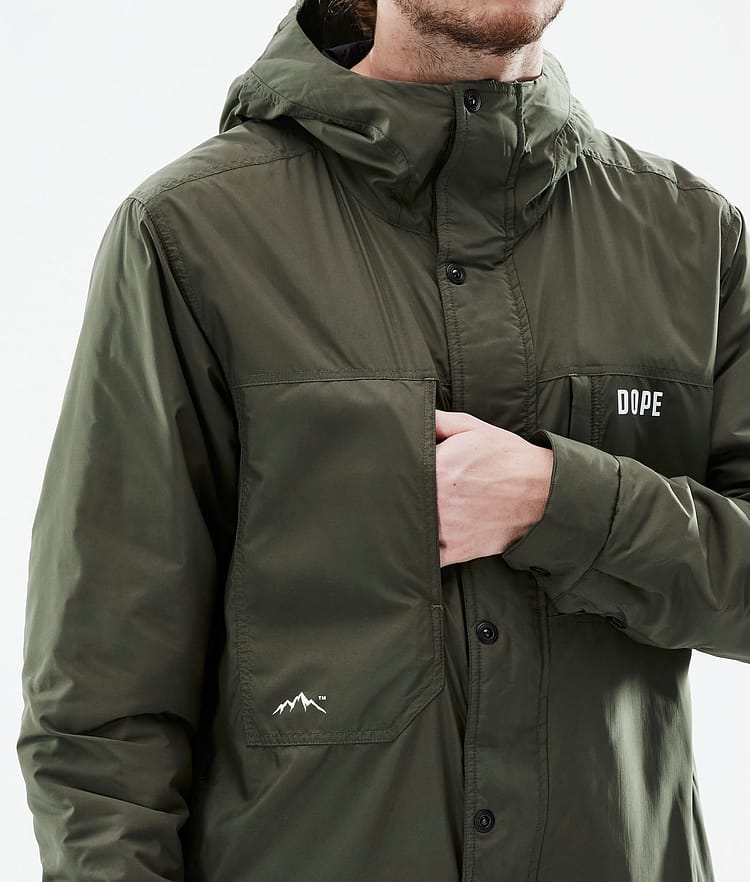 Dope Insulated Midlayer Outdoorjacke Herren Olive Green, Image 11 of 12