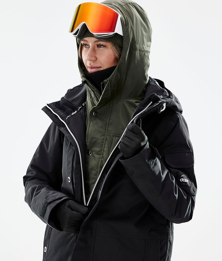 Dope Insulated W Midlayer Skijacke Damen Olive Green, Image 4 of 12