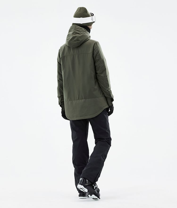 Dope Insulated W Midlayer Skijacke Damen Olive Green, Image 6 of 12