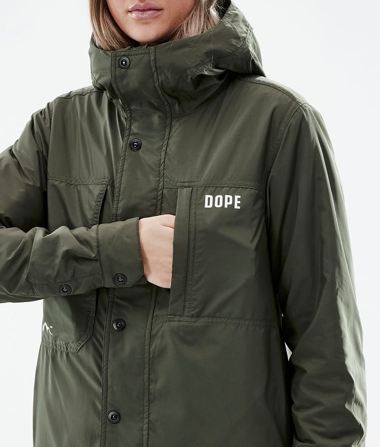 Dope Insulated W Midlayer Outdoorjacke Damen Olive Green, Image 8 of 10