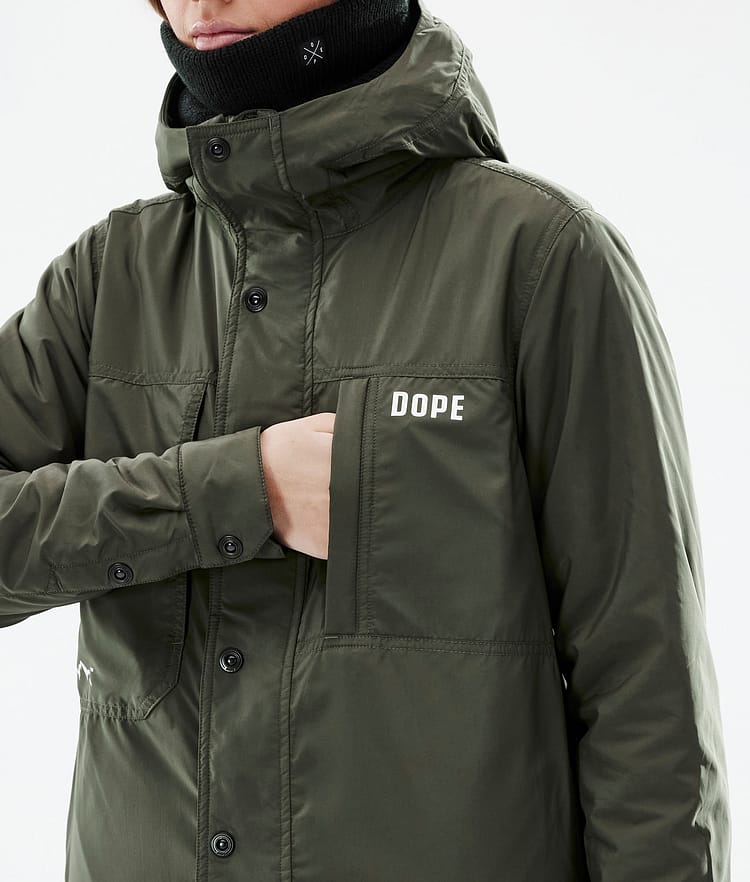 Dope Insulated W Midlayer Jacke Damen Olive Green, Image 10 of 12