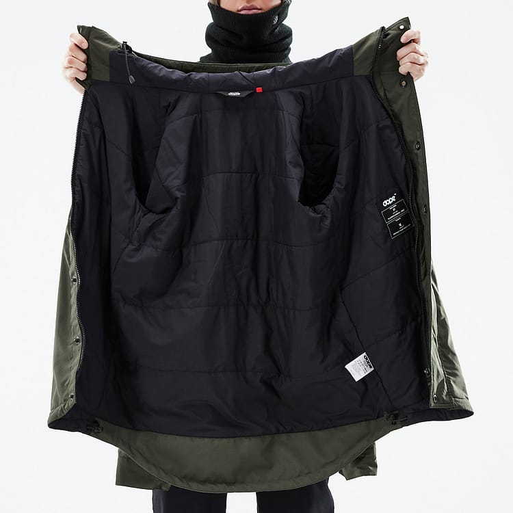 Dope Insulated W Midlayer Jacke Damen Olive Green, Image 12 of 12