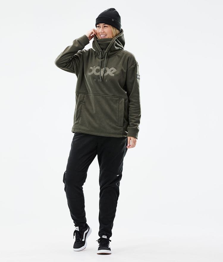 Dope Cozy II W 21 Fleece Hoodie Damen Olive Green, Image 4 of 6