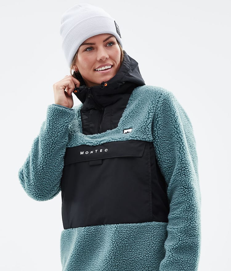 Montec Lima W 21 Fleece Hoodie Damen Atlantic/Black, Image 2 of 10