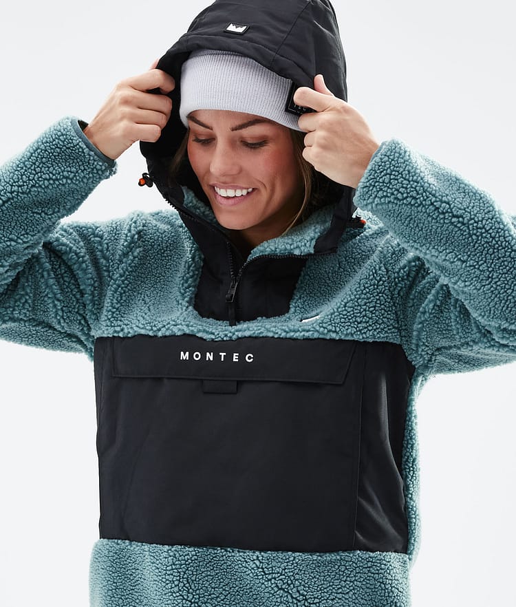 Montec Lima W 21 Fleece Hoodie Damen Atlantic/Black, Image 6 of 10