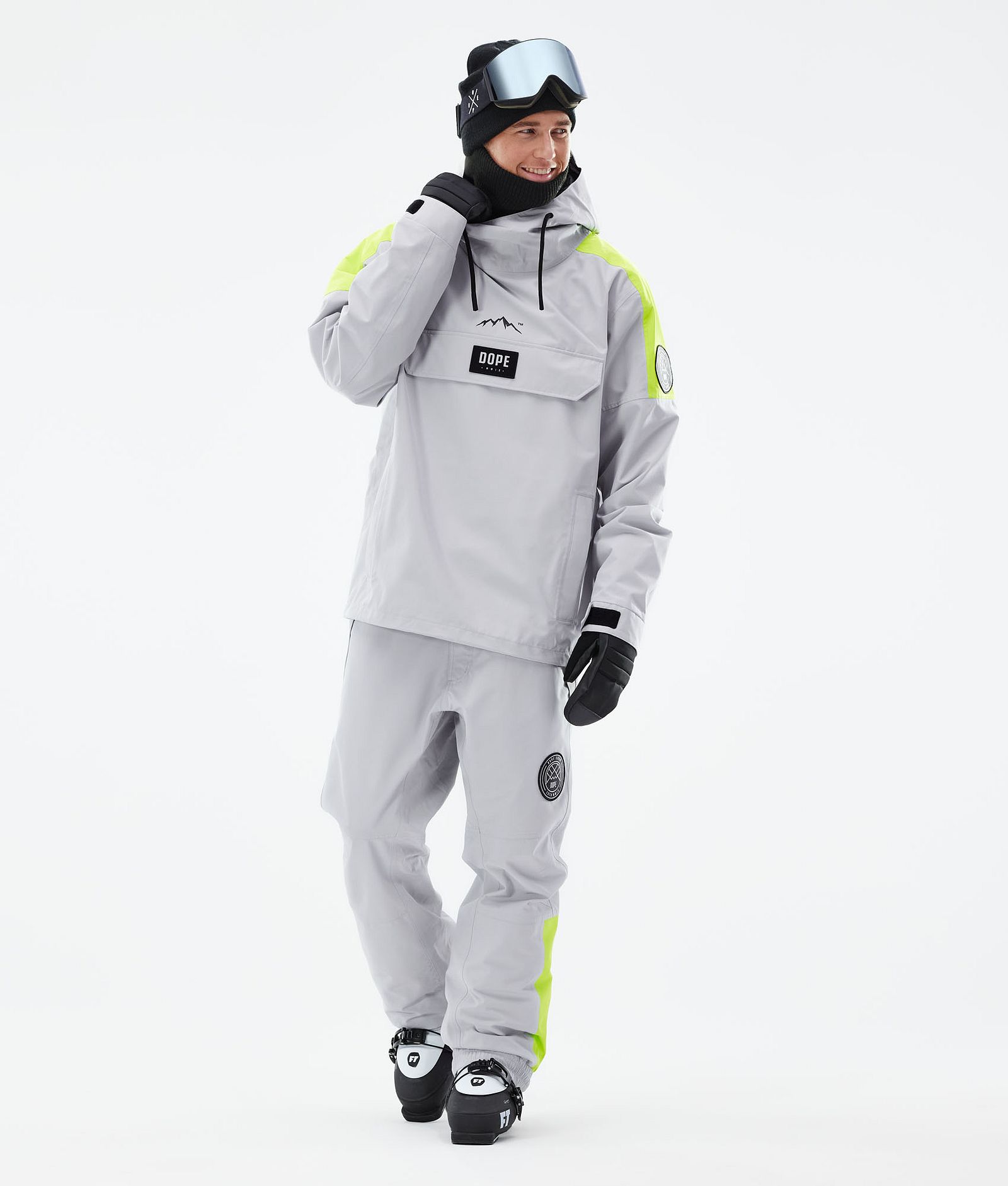Dope Blizzard LE Skijacke Herren Limited Edition Stripe Light Grey, Bild 4 von 10
