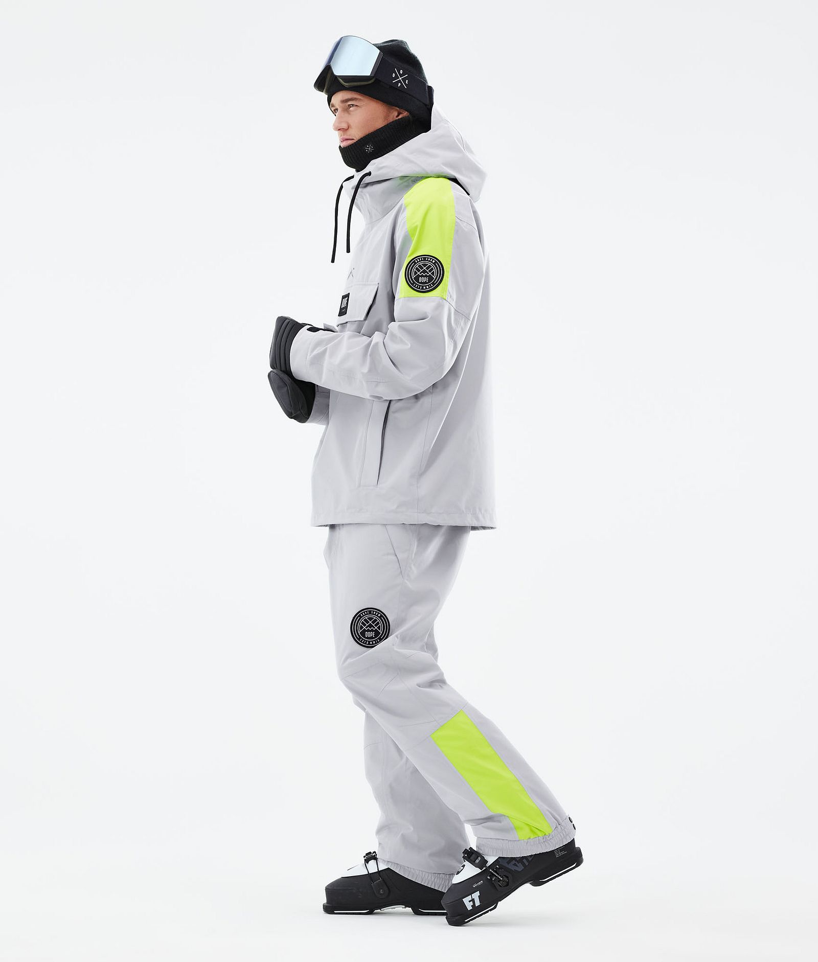 Dope Blizzard LE Skijacke Herren Limited Edition Stripe Light Grey, Bild 5 von 10