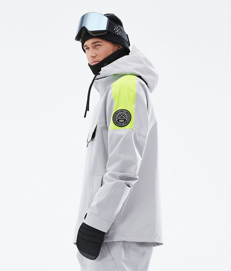 Dope Blizzard LE Skijacke Herren Limited Edition Stripe Light Grey, Bild 7 von 10