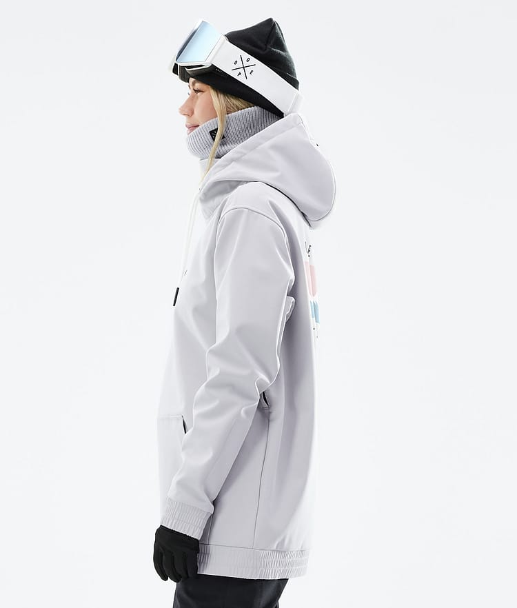 Dope Yeti W 21 Snowboardjacke Damen Range Light Grey, Image 7 of 8